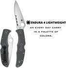 Spyderco Endura Folding Knife Vg-10 Steel 3 8  Blade With Frn Handle