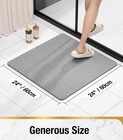 Shower Mat Non Slip Square  Bath Tub Mat For Textured Surface  Soft Pvc Loofah B