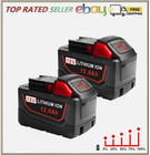 For Milwaukee 48-11-1860 M18 12 0ah 18v Li-ion 48-11-1880 M18 Tool Battery 2pack