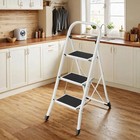 Heavy Duty 3 Step Ladder Folding Step Stool Handgrip Anti-slip Sturdy 330lbs