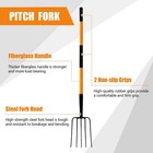 Vnimti Pitch Fork For Gardening  5 Tine Pitchfork Heavy Duty With Fiberglass    