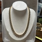 Christian Dior Germany Vintage Cuban Link Choker Necklace