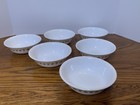 Vintage Corelle By Corning Butterfly Gold Set Of 6 Cereal Soup Bowls 6 25   