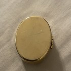 Vintage Cameo Vanity Pill Box   Trinket Box Oval
