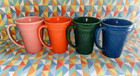 New Set Of 4 Fiesta Latte Bistro Mug 18 Oz Mixed Colors Fiestaware Ships Free