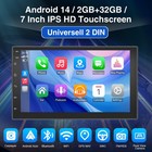 7  Car Stereo Radio Android 14 Carplay Player Touch Screen Double 2din 2 32gb Bt
