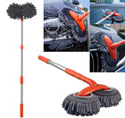 360   Rotation Car Wash Brush Double Layer Retractable Long Handle Cleaning Mop