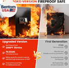Fireproof Safe For Home  Money Safe For Cash 70 Lbs Heavy Duty Fire Proof Safes