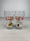 Coca-cola Vintage 1994 Christmas Tree   Polar Bear Christmas Glasses