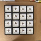 Lot Of 16-a Genuine Ancient Roman Bronze Coin  century Ad In Frame