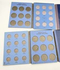 12 Vintage Used Empty Blue Whitman Classic Coin Albums Book Cents Nickels Dimes