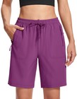 Womens Hiking Shorts Lightweight Quick Dry 8  Golf Athletic Workout Cargo Shorts