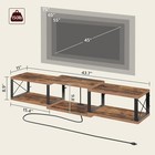 Floating Tv Stand With Power Outlet  Wall-mounted Entertainment Console Center