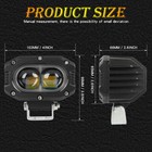 2x Powerful New 6x4 Led Work Light Fit Truck Flood Light 12v 24v Tractor Lights