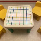 Little Tikes Vintage Dollhouse Family Kitchen Furniture Green Table 4 Chairs Lot