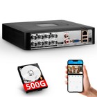 8 Channel Security Dvr Recorder With 500g Hdd Home Surveillance Camera System