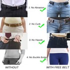 5-pack No Buckle Elastic Waist Belts Stretch Buckle-free Belts For Men Women