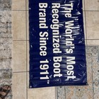 Vintage Tony Lama Cowboy Boots Advertising Banner Large 93   x34    Sign Display