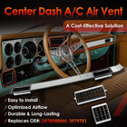 Center Dash A c Air Vent Trim Plate Brushed  Compatible With 1981-1991 Chevy Sil