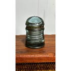 Vintage Aqua Blue Green Glass Telegraph Telephone Insulator Heavy Dome Top