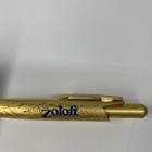 Gold Zoloft Pen Drug Rep Pharmaceutical Promo Medical Advertising