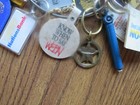 Lot Of 27 Vintage Advertising Key Rings On One Large Ring