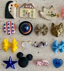 Lot Of 74 Vintage Retro Bakelite Celluloid Lucite Metal Plastic Novelty Buttons
