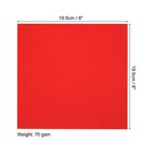 50 Sheets Origami Paper Double Sided 8x8 Inch Square Sheet Bright Red