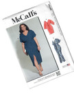 Mccall   s M8340 Sewing Pattern Misses Stretch Knit Dress 3 Styles 30-32-34-36-38