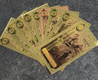 Complete Set  Lot All 9 States Goldback 24kt Gold Foil Notes 1 1000th Oz Bullion