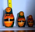 Vintage Russian Matryoshka Nesting Dolls Handpainted