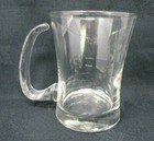 Vintage Clear Glass Mug Lot Open Handle Cup Set Of 4 Modern Kitchen Decor 10oz