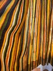Pair Vintage 1960 s Linen Curtain Panels Authentic Mid Century Colors  Yy995