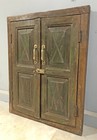 Antique Wooden Wall D  cor Window Panel Frame Original Old Hand Crafted Rustic Pa
