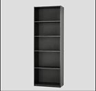 71  Tall Adjustable Framed 5-shelf Wood Bookcase Shelf Storage Shelving Wide