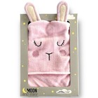 Moon   Stars Hooded Baby Bath Towel Pink Bunny 3d Ears Soft Cotton Boys Girls