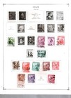 Collection   Spain Part A Scott Album Page  1940 1963  Cat  105 Mint   Used