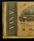  the Lincoln Note  Civil War 1864 Confederate  5 Dollar  blue Back  Note 