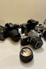 Vintage Film Camera Lot And Lens 35mm Nikon Canon Pentax