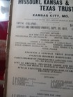  1898 Antique Advertising Missouri Kansas   Texas Trust Company A e  Stillwell