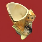 Vintage Shawnee Pottery Pixie Elf Flower Planter Vase Mcm Kitsch Art Figurine