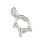 Oval Regalle Style Pre-notched Pendant Mounting