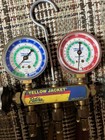 Ritchie Yellow Jacket Test And Charging Manifold With 60  Hoses R22 r12 r502