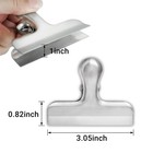 6 Pack Bag Clips  Stainless Steel Chip  Chip Clips Food Clip  Heavy Duty