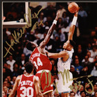 Hakeem Olajuwon   Alonzo Mourning Autographed Signed Photo Beckett Bas Coa 29555