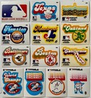 1977 Fleer Grand Slam Hi-gloss Stickers Baseball Team Logo White Back Lot Of 50