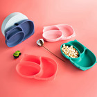 Silicone Baby Plates With Suction divided Placemat Dish For Toddlers And Kids   