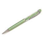 Green Ball-point Pen With Crystals   Metallic Finish