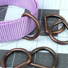 Country Brook Design   1 Inch Antique Copper Heavy Welded D-rings  10 Pack