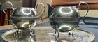 Cream And Sugar Set Oneida Ol Vintage Silver Plated See Photos